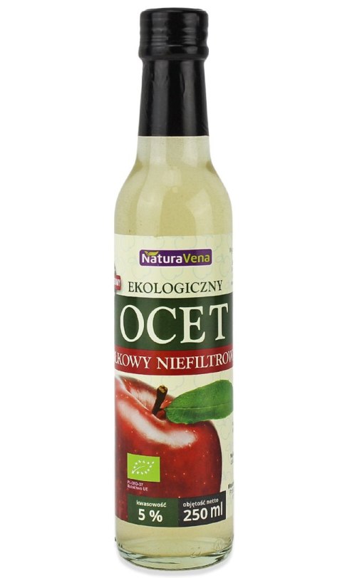 OCET JABŁKOWY 5 % NIEFILTROWANY BIO 250 ml - NATURAVENA OCET JABŁKOWY 5 % NIEFILTROWANY BIO 250 ml - NATURAVENA