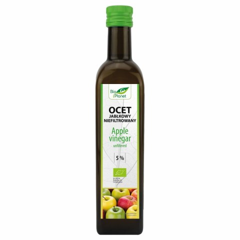 OCET JABŁKOWY 5 % NIEFILTROWANY BIO 500 ml - BIO PLANET OCET JABŁKOWY 5 % NIEFILTROWANY BIO 500 ml - BIO PLANET