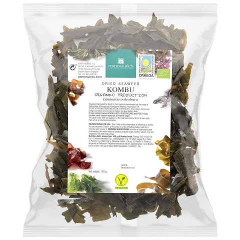 ALGI MORSKIE SUSZONE - KOMBU BIO 100 g (TOREBKA FOLIOWA) - PORTO MUINOS ALGI MORSKIE SUSZONE - KOMBU BIO 100 g (TOREBKA FOLIOWA) - PORTO MUINOS