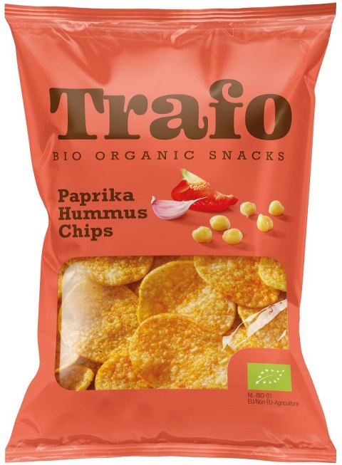 CHIPSY Z CIECIERZYCY PAPRYKOWO - CZOSNKOWE BIO 75 g - TRAFO CHIPSY Z CIECIERZYCY PAPRYKOWO - CZOSNKOWE BIO 75 g - TRAFO