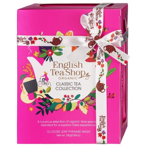 KOLEKCJA HERBAT I HERBATEK KLASYCZNYCH BIO PIRAMIDKI (CLASSIC - 12 SMAKÓW) (12 x 2 g) 24 g - ENGLISH TEA SHOP ORGANIC KOLEKCJA HERBAT I HERBATEK KLASYCZNYCH BIO PIRAMIDKI (CLASSIC - 12 SMAKÓW) (12 x 2 g) 24 g - ENGLISH TEA SHOP ORGANIC