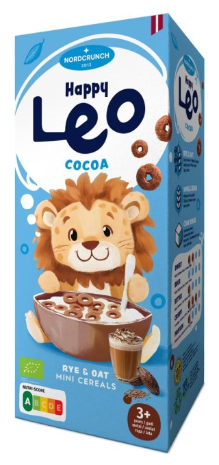 KÓŁKA ZBOŻOWE KAKAOWE DLA DZIECI BIO 150 g - NORDCRUNCH (HAPPY LEO)