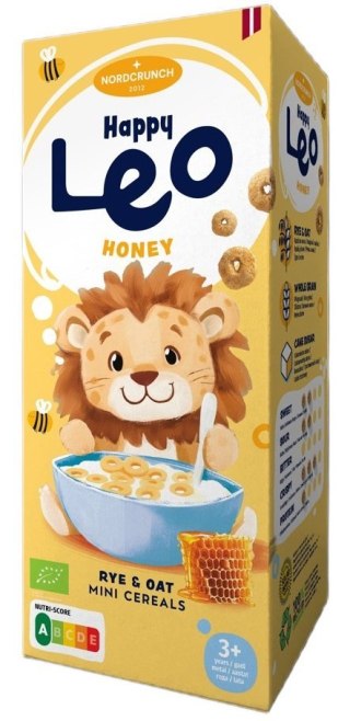 KÓŁKA ZBOŻOWE MIODOWE DLA DZIECI BIO 150 g - NORDCRUNCH (HAPPY LEO)