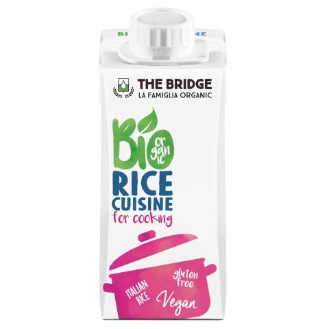 KREM RYŻOWY DO GOTOWANIA BEZ DODATKU CUKRÓW BEZGLUTENOWY BIO 200 ml - THE BRIDGE KREM RYŻOWY DO GOTOWANIA BEZ DODATKU CUKRÓW BEZGLUTENOWY BIO 200 ml - THE BRIDGE