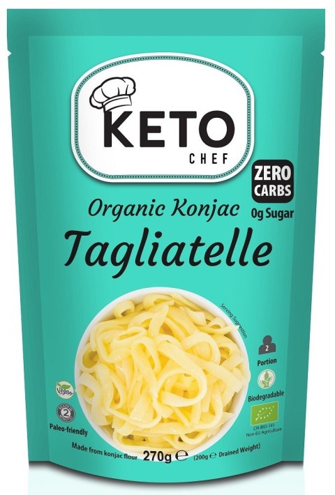 MAKARON (KONJAC) TAGLIATELLE BEZGLUTENOWY BIO 270 g (200 g) - KETO CHEF (BETTER THAN FOODS) MAKARON (KONJAC) TAGLIATELLE BEZGLUTENOWY BIO 270 g (200 g) - KETO CHEF (BETTER THAN FOODS)