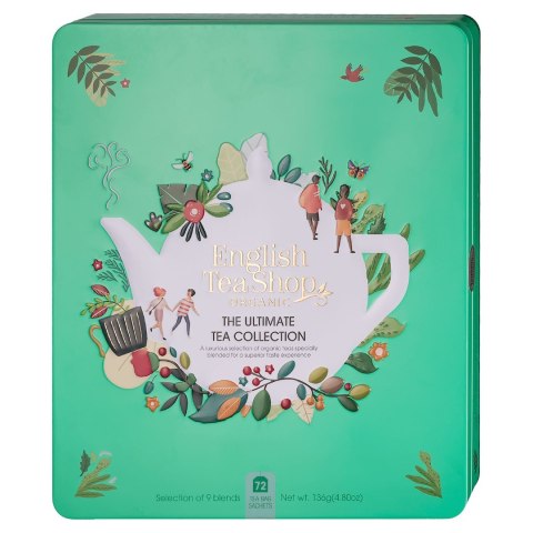 MEGA ZESTAW HERBAT I HERBATEK CODZIENNYCH BIO W PUSZCE (THE ULTIMATE - 9 SMAKÓW) (72 x 1,8 g) 136 g - ENGLISH TEA SHOP MEGA ZESTAW HERBAT I HERBATEK CODZIENNYCH BIO W PUSZCE (THE ULTIMATE - 9 SMAKÓW) (72 x 1,8 g) 136 g - ENGLISH TEA SHOP