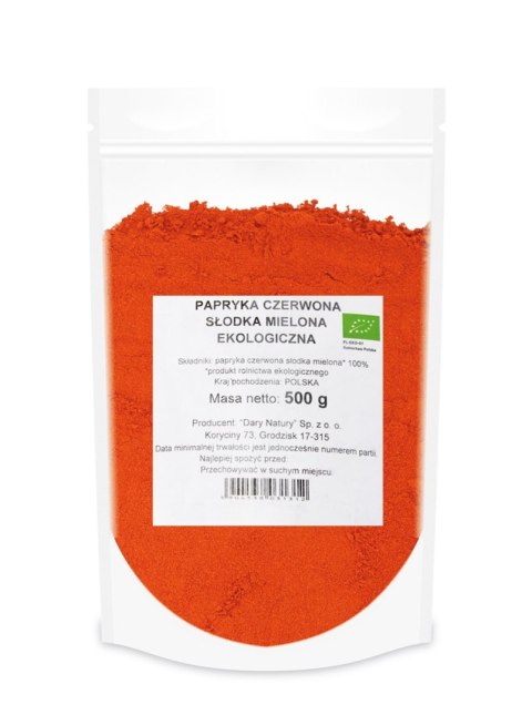 PAPRYKA SŁODKA MIELONA BIO 500 g - HORECA (DARY NATURY) PAPRYKA SŁODKA MIELONA BIO 500 g - HORECA (DARY NATURY)
