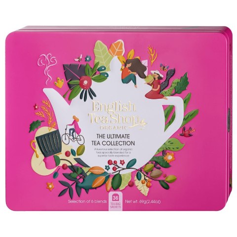 ZESTAW HERBAT I HERBATEK CODZIENNYCH BIO W PUSZCE (THE ULTIMATE - 6 SMAKÓW) (36 x 1,96 g) 70,5 g - ENGLISH TEA SHOP ORGANIC ZESTAW HERBAT I HERBATEK CODZIENNYCH BIO W PUSZCE (THE ULTIMATE - 6 SMAKÓW) (36 x 1,96 g) 70,5 g - ENGLISH TEA SHOP ORGANIC
