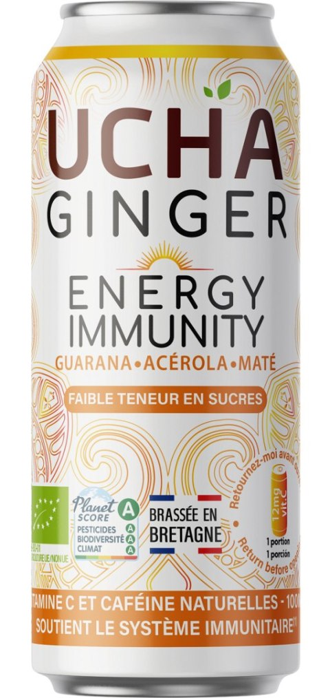 NAPÓJ Z YERBA MATE I GUARANĄ FAIR FOR LIFE BIO 330 ml - UCHA