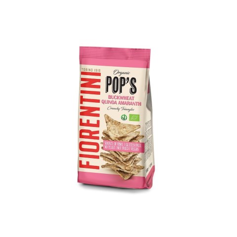 CHRUPKI GRYCZANE PIRAMIDKI Z QUINOA I AMARANTUSEM BEZGLUTENOWE BIO 80 g - FIORENTINI CHRUPKI GRYCZANE PIRAMIDKI Z QUINOA I AMARANTUSEM BEZGLUTENOWE BIO 80 g - FIORENTINI
