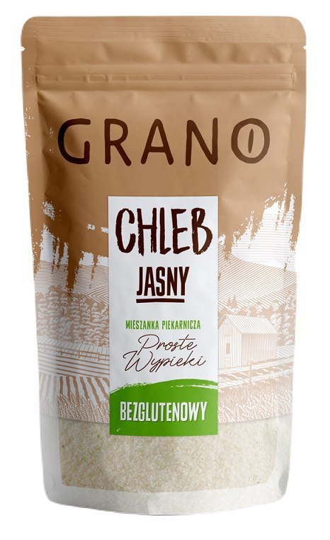 MIESZANKA DO WYPIEKU CHLEBA JASNEGO BEZGLUTENOWA 500 g - GRANO MIESZANKA DO WYPIEKU CHLEBA JASNEGO BEZGLUTENOWA 500 g - GRANO