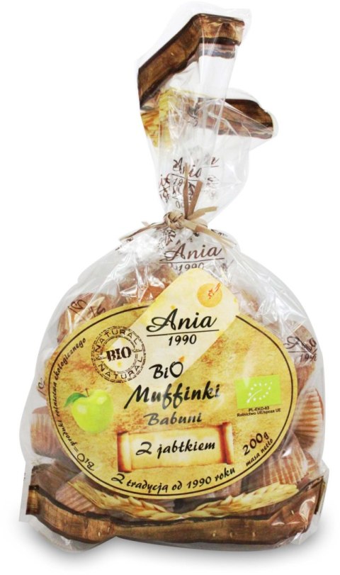MUFFINKI BABUNI Z JABŁKIEM BIO 200 g - BIO ANIA MUFFINKI BABUNI Z JABŁKIEM BIO 200 g - BIO ANIA