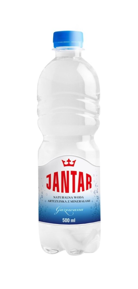 WODA ŹRÓDLANA ŚREDNIOZMINERALIZOWANA GAZOWANA 500 ml - JANTAR WODA ŹRÓDLANA ŚREDNIOZMINERALIZOWANA GAZOWANA 500 ml - JANTAR