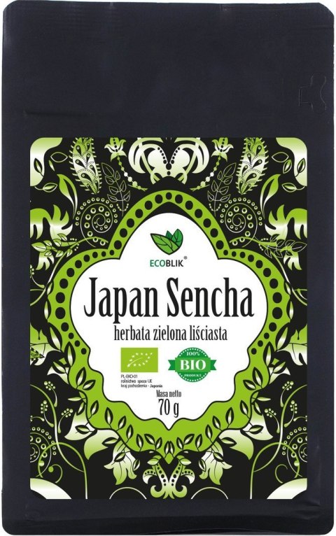 HERBATA ZIELONA LIŚCIASTA SENCHA JAPOŃSKA BIO 70 g - ECOBLIK HERBATA ZIELONA LIŚCIASTA SENCHA JAPOŃSKA BIO 70 g - ECOBLIK