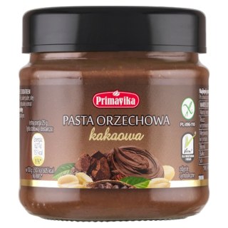 KREM Z PRAŻONYCH ORZESZKÓW ZIEMNYCH Z KAKAO BEZGLUTENOWY 190 g - PRIMAVIKA