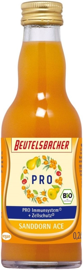 SHOT NA ODPORNOŚĆ GRUSZKA - ROKITNIK - MARCHEW - ACEROLA BIO 200 ml - BEUTELSBACHER