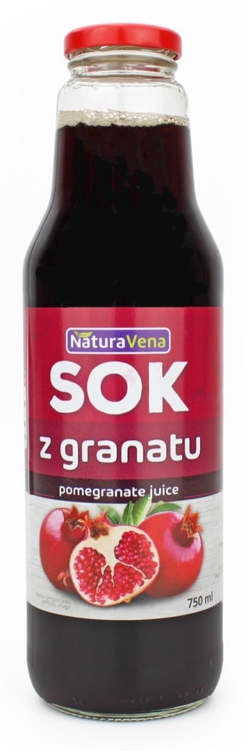 SOK Z GRANATU 100 % 750 ml - NATURAVENA SOK Z GRANATU 100 % 750 ml - NATURAVENA