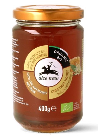 MIÓD KASZTANOWY BIO 400 g - ALCE NERO