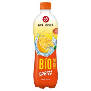 NAPÓJ GAZOWANY POMARAŃCZOWY 30 % MNIEJ CUKRU BIO 500 ml - HOLLINGER