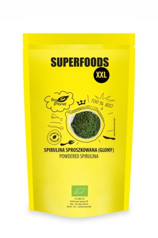 SPIRULINA SPROSZKOWANA BIO 600 g - BIO PLANET SUPERFOODS