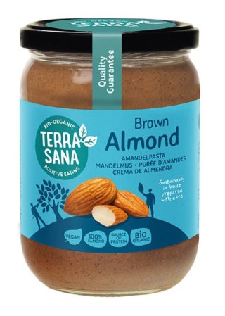 KREM Z MIGDAŁÓW PRAŻONYCH 100 % BIO 500 g - TERRASANA