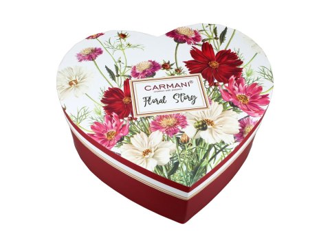 Kpl. 2 kubków w sercu - Kwiaty (CARMANI)