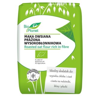 MĄKA OWSIANA PRAŻONA WYSOKOBŁONNIKOWA BIO 300 g - BIO PLANET