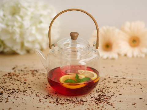 Czajnik szklany z sitkiem