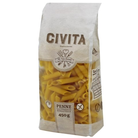 MAKARON (KUKURYDZIANY) PENNE BEZGLUTENOWY 450 g - CIVITA