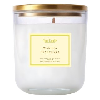 ŚWIECA SOJOWA ZAPACHOWA WANILIA FRANCUSKA 180 ml - YOUR CANDLE (PRODUKT SEZONOWY)