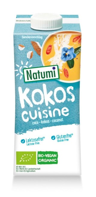 KREM KOKOSOWY DO GOTOWANIA I PIECZENIA BEZGLUTENOWY BIO 200 ml - NATUMI