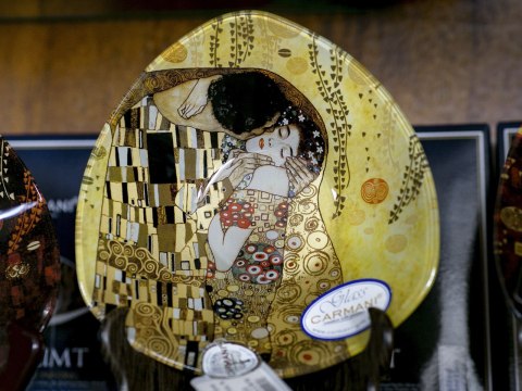 Talerz miseczka - G. Klimt, Pocałunek - 17x17cm