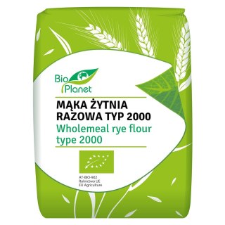 MĄKA ŻYTNIA RAZOWA TYP 2000 BIO 1 kg - NATURAVENA