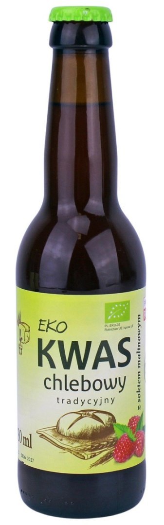 KWAS CHLEBOWY Z SOKIEM MALINOWYM BIO 330 ml - EKO NATURA