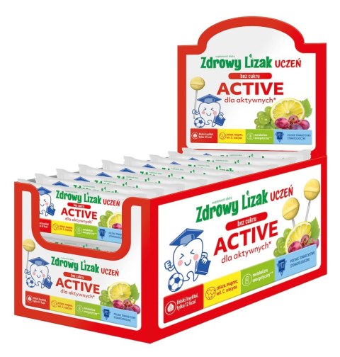 LIZAK O SMAKU WINOGRONO - CYTRYNA DLA AKTYWNYCH BEZ CUKRU BEZGLUTENOWY 6 g - MNIAM MNIAM STARPHARMA (UCZEŃ ACTIVE)