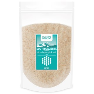 SÓL HIMALAJSKA RÓŻOWA DROBNO MIELONA 1 kg - CRYSTALLINE PLANET