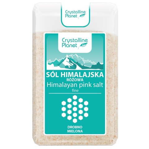 SÓL HIMALAJSKA RÓŻOWA DROBNO MIELONA 600 g - CRYSTALLINE PLANET