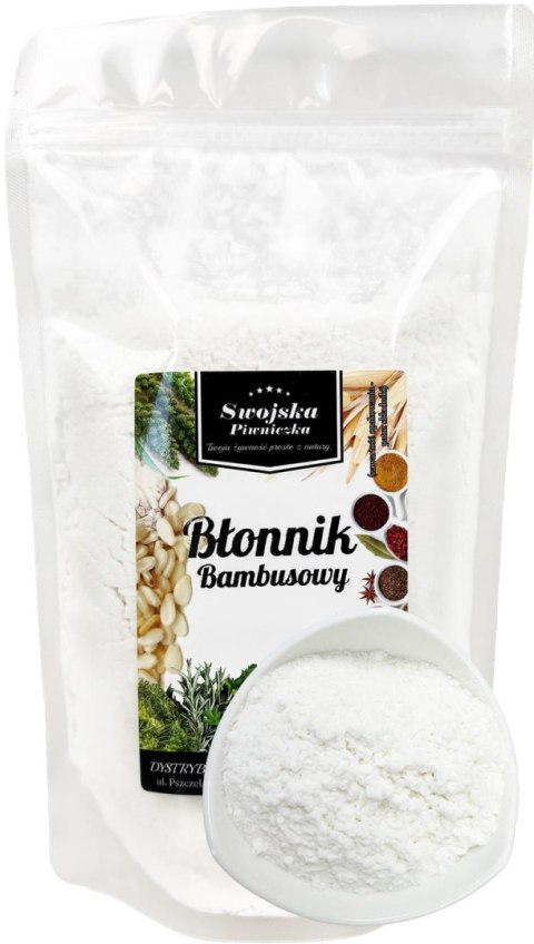BŁONNIK BAMBUSOWY MĄKA BAMBUSOWA 1KG SWOJSKA PIWNICZKA