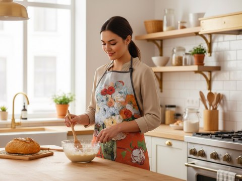Fartuszek kuchenny - V. van Gogh, Róże i zawilce (CARMANI)