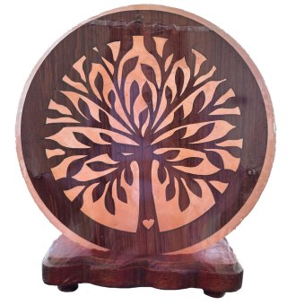 LAMPA SOLNA Z MOTYWEM DRZEWA ok. 4 kg - HIMALAYAN SALT