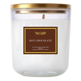 ŚWIECA SOJOWA ZAPACHOWA HOT CHOCOLATE 180 ml - YOUR CANDLE