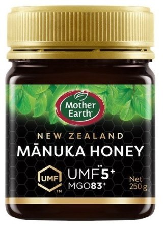 MIÓD MANUKA MGO 83+ UMF 5+ 250 g - MOTHER EARTH