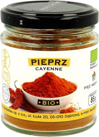 PIEPRZ CAYENNE BEZGLUTENOWY BIO 85 g - PIĘĆ PRZEMIAN