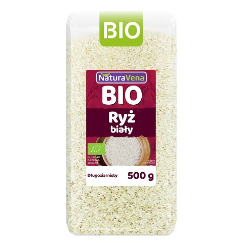 RYŻ BIAŁY DŁUGOZIARNISTY BEZGLUTENOWY BIO 500 g - NATURAVENA