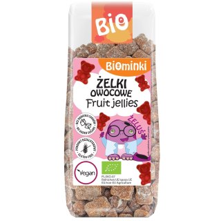 ŻELKI OWOCOWE BEZ DODATKU CUKRÓW BEZGLUTENOWE BIO 150 g - BIOMINKI