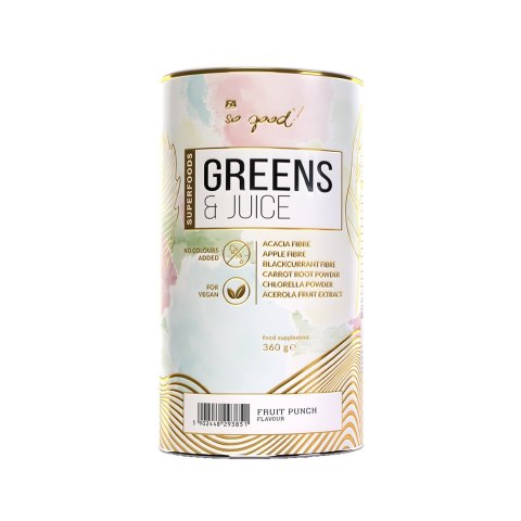 BŁONNIK GREENS & JUICE OWOCOWY 360 g - SO GOOD!