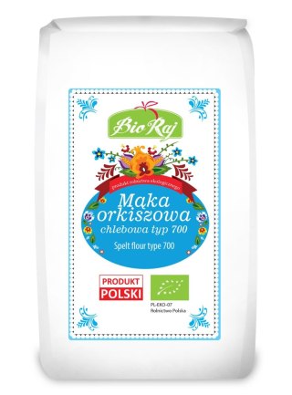 MĄKA ORKISZOWA CHLEBOWA TYP 700 BIO (POLSKA) 500 g - BIO RAJ