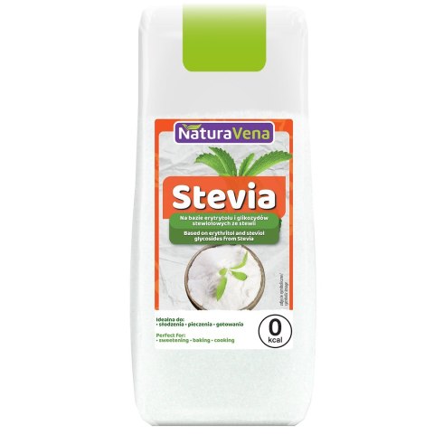 STEVIA (NA BAZIE ERYTRYTOLU I GLIKOZYDÓW STEWIOLOWYCH ZE STEWII) 150 g - NATURAVENA