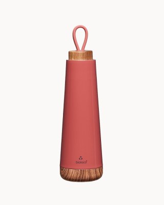 BUTELKA TERMICZNA Z SILIKONOWYM UCHWYTEM RUDA 500 ml - CHIC-MIC