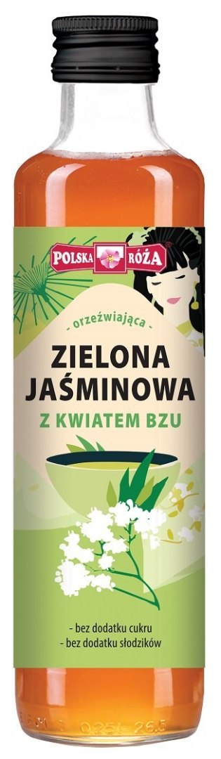 HERBATA ZIELONA JAŚMINOWA Z KWIATEM BZU 250 ml - POLSKA RÓŻA